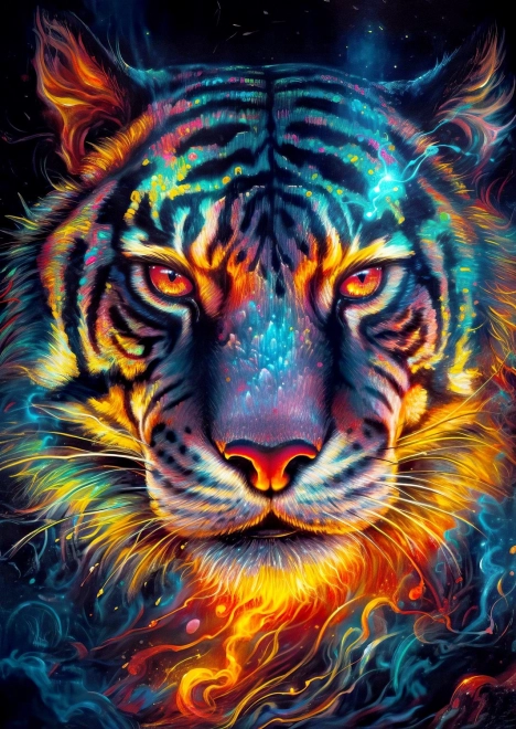 Tigris kitartás kirakó 1000 darabos