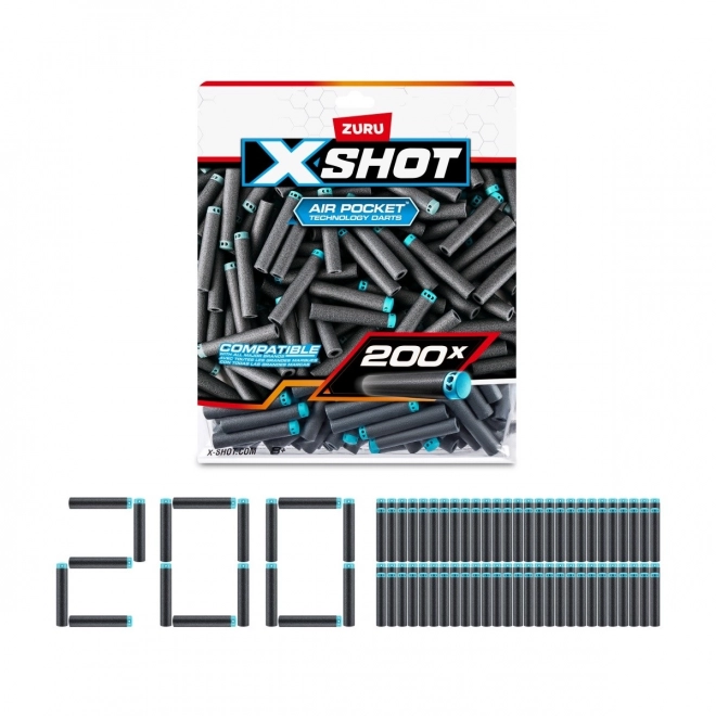 Xshot Air Pocket habszivacs nyílvessző készlet 200 db