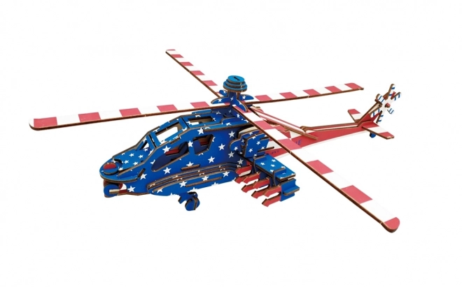 Fakockás 3D puzzle amerikai harci helikopter