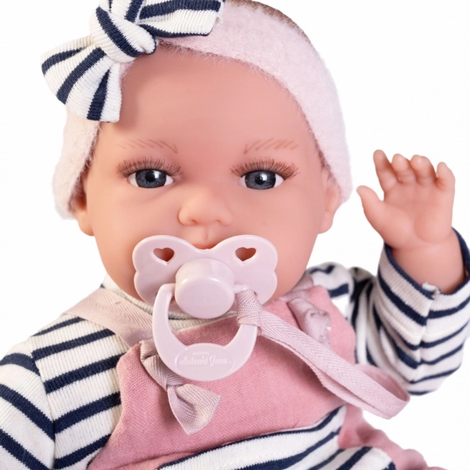 Realisztikus Antonio Juan Toneta baba hangokkal és puha textil testtel - 34 cm