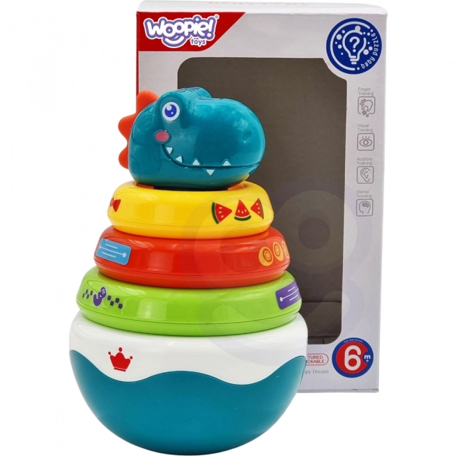 Woopie Dino halom érzékszervi játék csecsemőknek