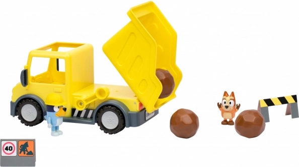 Bluey Szett Billenős Autóval és 2 Figurával