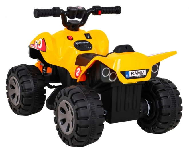 Gyors gyermek akkumulátoros quad sárga – Sárga
