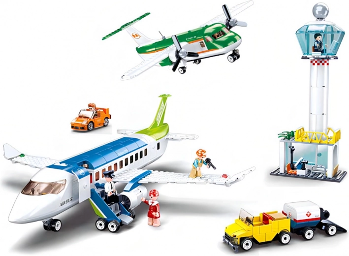 Két repülőgép és valósághű repülőtér