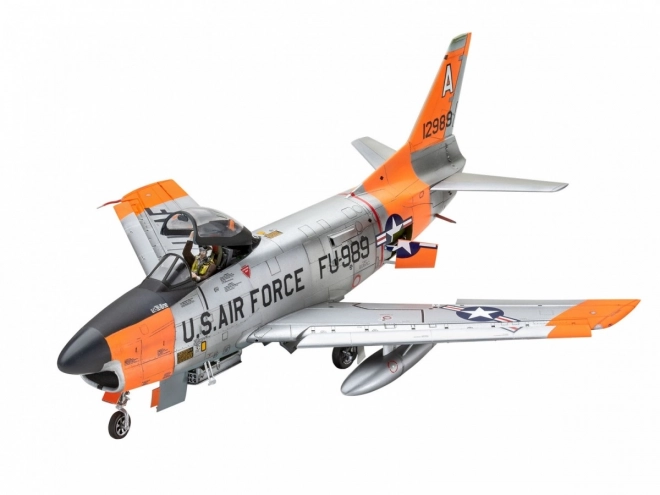 Műanyag F-86D Dog Sabre repülőgép modell 1/48