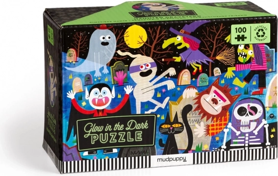 Mudpuppy Puzzle Kísérteties kastély világít a sötétben