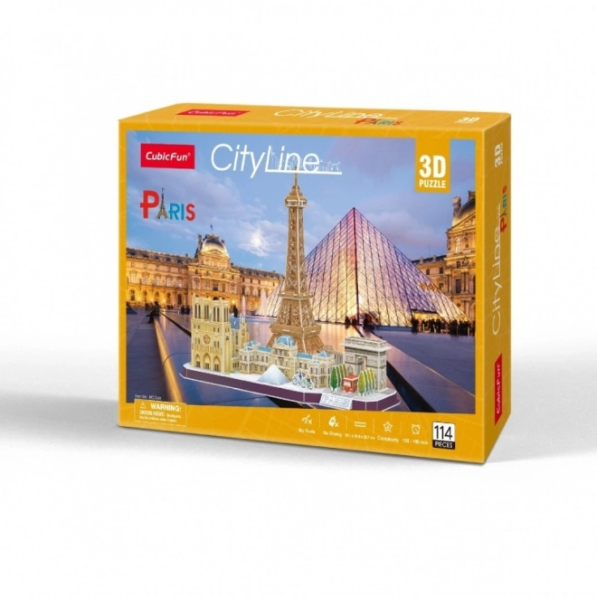 3D puzzle - párizsi városvonal