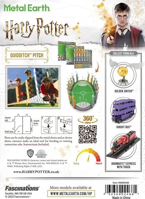 Metal Earth 3D kirakó Harry Potter: Kviddics-pálya