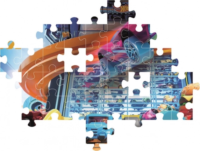 Hot Wheels színes puzzle gyerekeknek 104 darabos