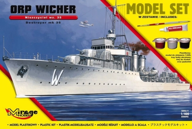 ORP Wicher modelhajó