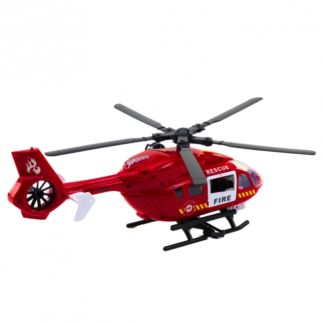 Mentőhelikopter világítással és hanghatásokkal