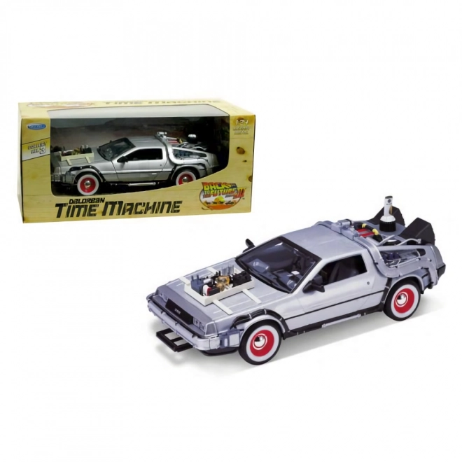 DeLorean vissza a jövőbe III kisautó 1:24 méretarányban