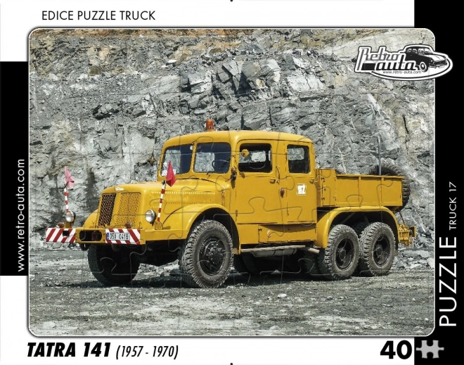 Retro autók puzzle teherautó Tatra 141