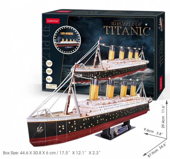 3D Titanic LED Puzzle