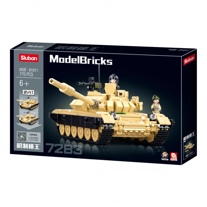 Sluban Model Bricks T-72B3 harckocsi 2 az 1-ben