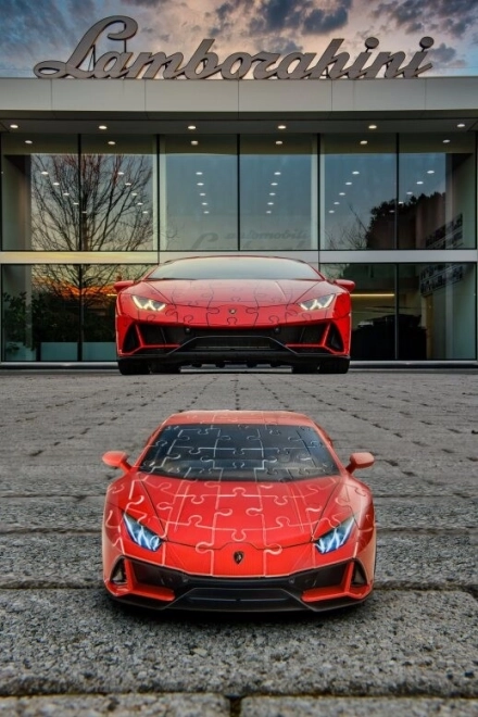 Lamborghini Huracán Evo zöld 108 darabos kirakó