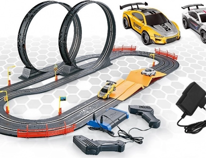 Autópálya Racing Collection 560 cm lejtőkkel és két autóval