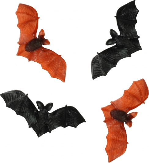 Dekoratív denevérek Halloweenre, 4 db