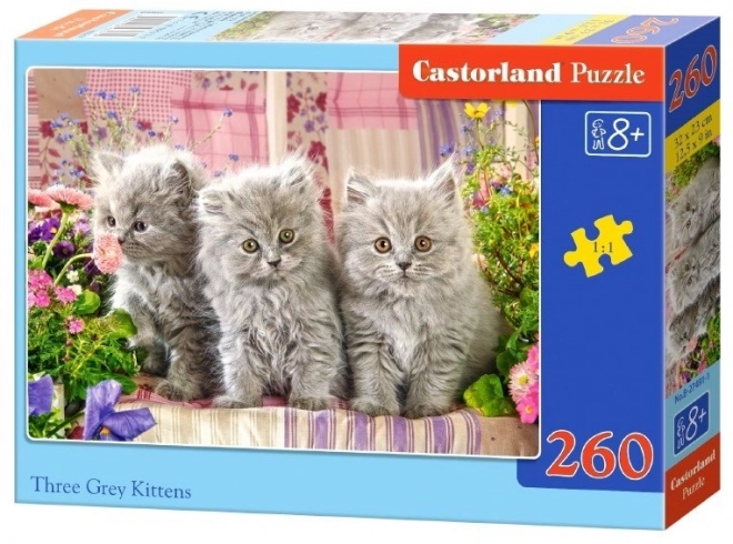 Három Szürke Kiscica Puzzle 260 darabos