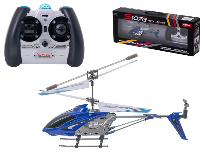 Rc távirányítós helikopter szymma s107g kék