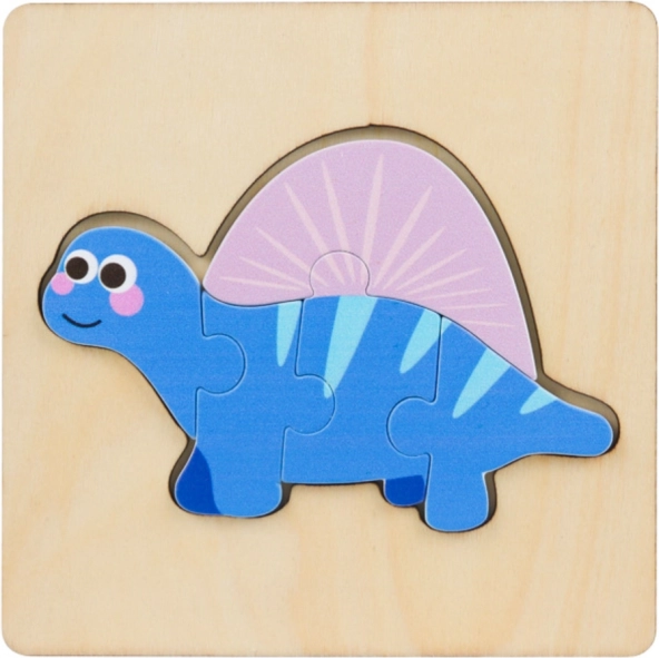 Fa kirakó Puzzle Dinoszauruszok 11 x 11 cm