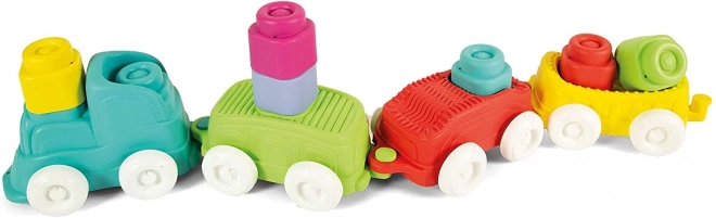 Clementoni puha Clemmy érzékszervi vonat építőkockákkal