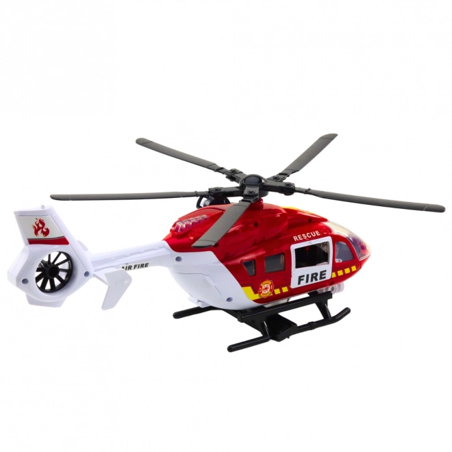 Tűzoltósági helikopter fényekkel és hangokkal 1:14