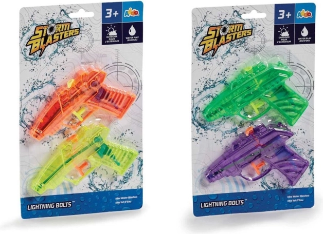 Lightning Bolts vízipisztoly – 2 darabos készlet (színmix)