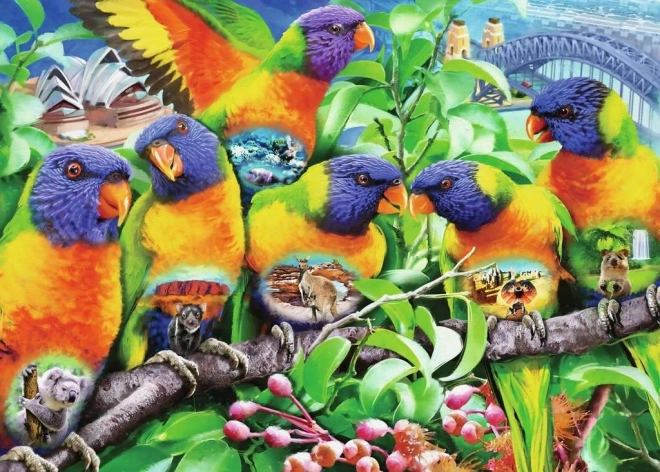 Ravensburger puzzle Lorikeet földje 1000 darabos