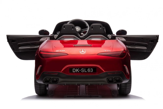 Mercedes AMG SL63 pirosra festett akkumulátoros autó