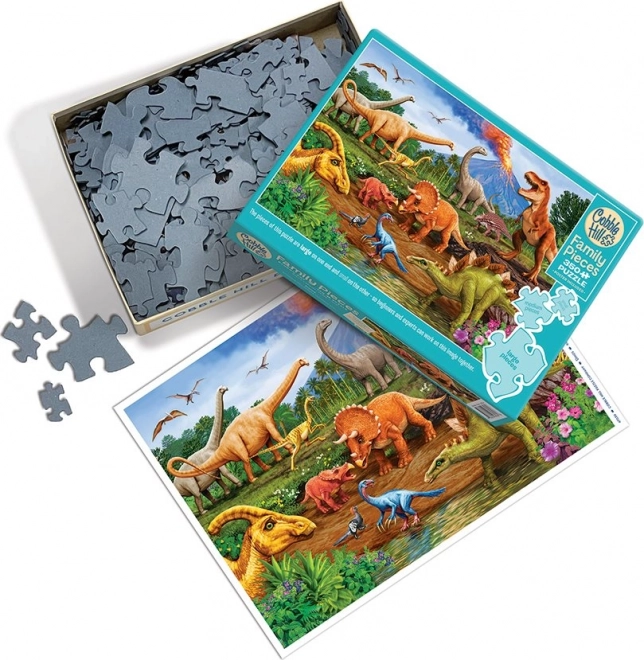 Családi puzzle Dinoszauruszok 350 darabos