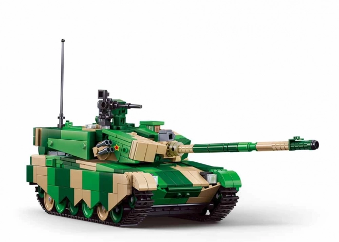 Sluban távirányítós ZTZ-99AS tank építőkészlet