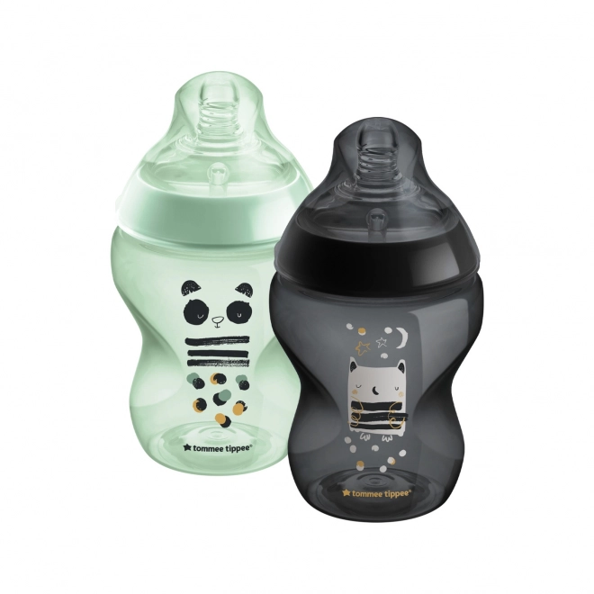 Anti-colic bébi cumisüveg, 260 ml, Ollie és Pip, 2 db - Tommee Tippee