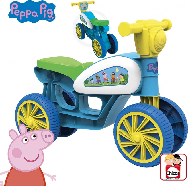 Chicos Odrážó Mini Custom Peppa malac kék