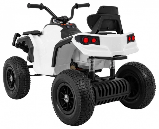 Gyerek akkumulátoros ATV Air Quad Fehér + Felfújható Kerekek + MP3 Rádió + Ingyenes Indítás