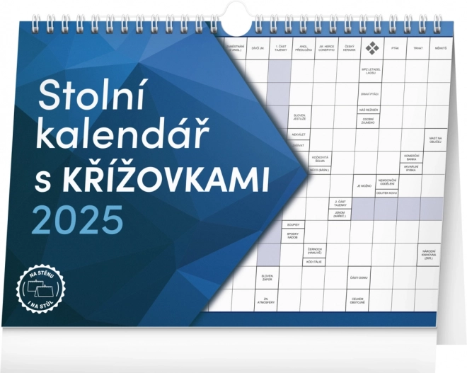 Notique asztali naptár keresztrejtvényekkel 2025