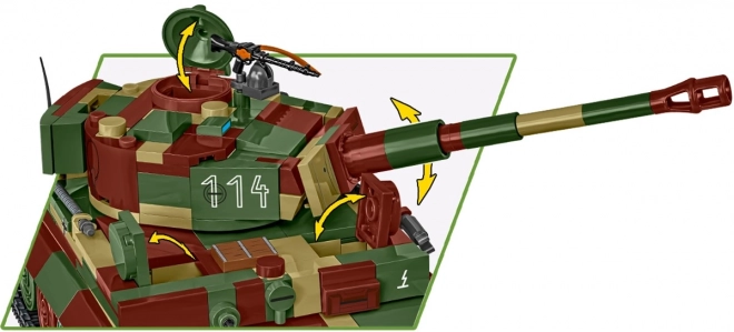 Páncélos Tigris Tank Modell 870 Darabos Építőkészlet