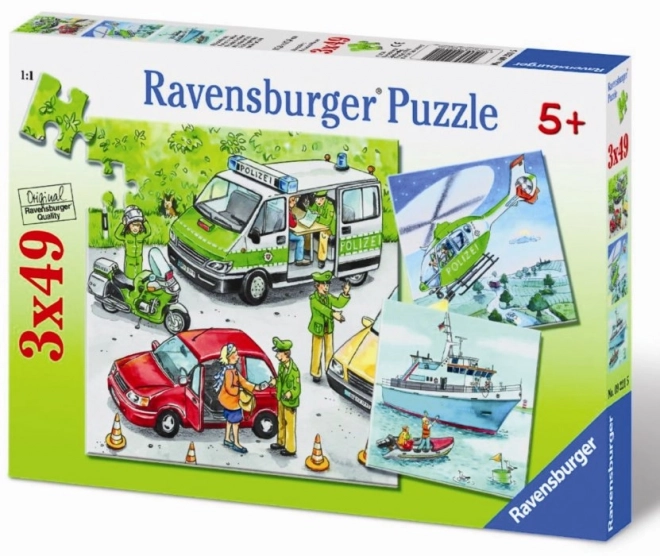 Ravensburger Puzzle A Rendőrség Akcióban 3x49 Darab