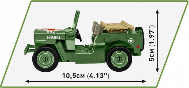 Cobi II. világháborús Willys MB D-nap modell, 1:35