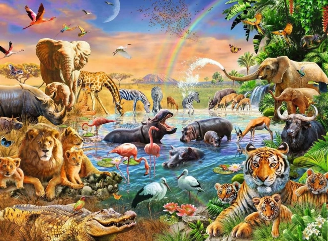 Ravensburger szavannai dzsungel vízgyűjtő puzzle