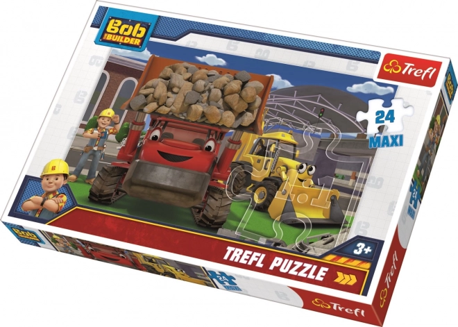 trefl maxi puzzle bobi építőr: az építkezésen