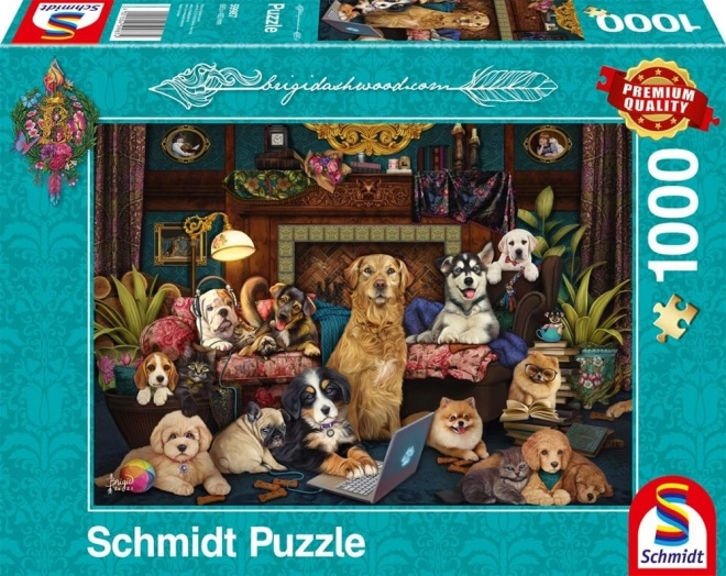 Schmidt puzzle Pompás este a társalgóban 1000 darab