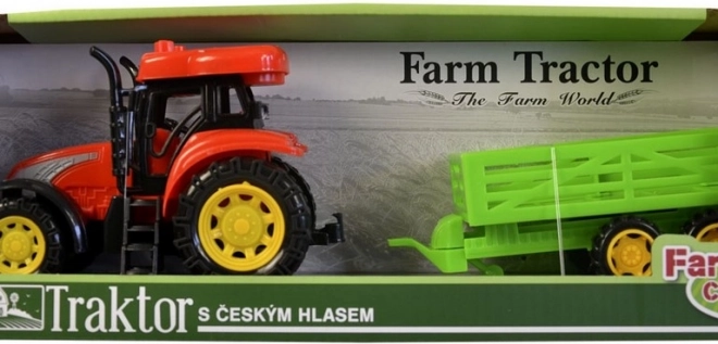 MaDe traktor pótkocsival, magyarul beszél
