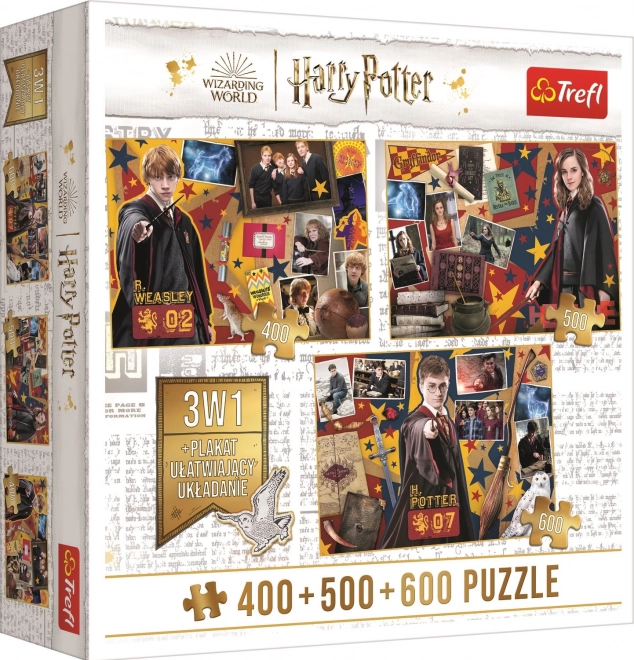 Trefl puzzle harry potter: Ron, Hermione és Harry 400 + 500 + 600 darab