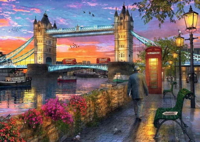 Naplemente a Tower Bridge fölött 1000 darabos Ravensburger puzzle