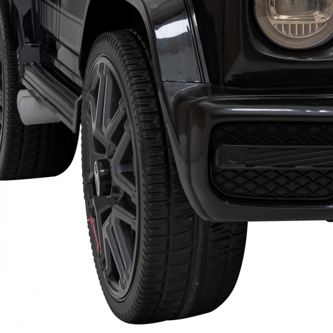 Mercedes AMG G63 gyerekeknek fekete + távirányító + MP3 LED + lassú indítás + EVA + övek