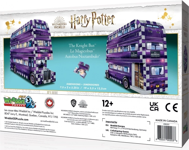 Harry Potter záchranný busz 3D puzzle