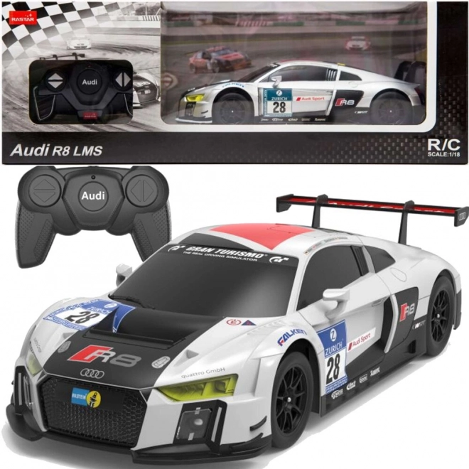 Távvezérelhető sportautó Audi R8 LMS fehér