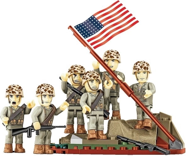 Kockák - Az amerikai zászló kitűzése Iwo Jima szigetén 1945-ben - 87 darab