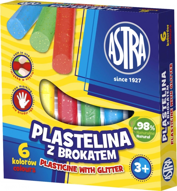 ASTRA Csillámos Gyurma 6 Színben